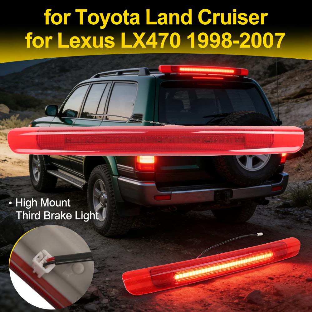 Third Brake Light High Mount Stop Lamp 81570-60061 81570-60060 81570-60062 for Toyota Land Cruiser Lexus LX470 1998-2007