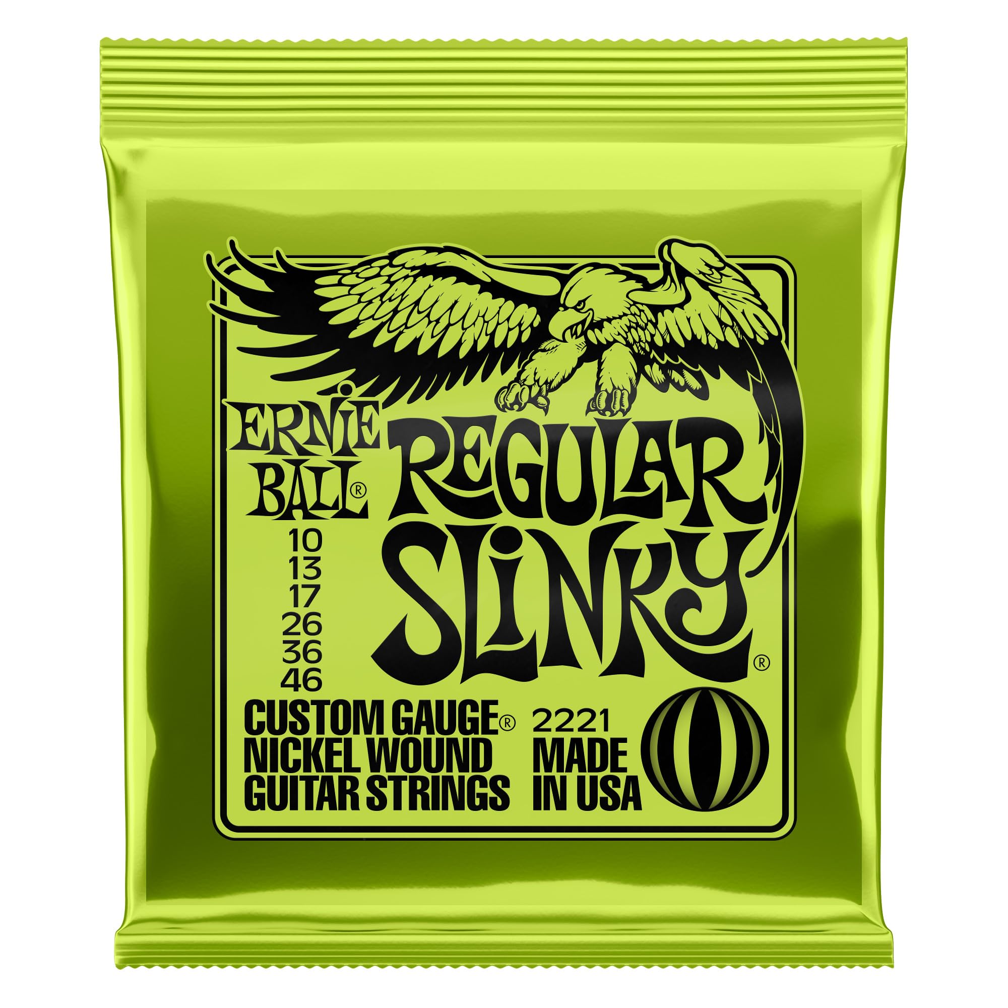 ERNIE BALL Regular Slinky 2221 Electric Guitar Strings (10-46)
