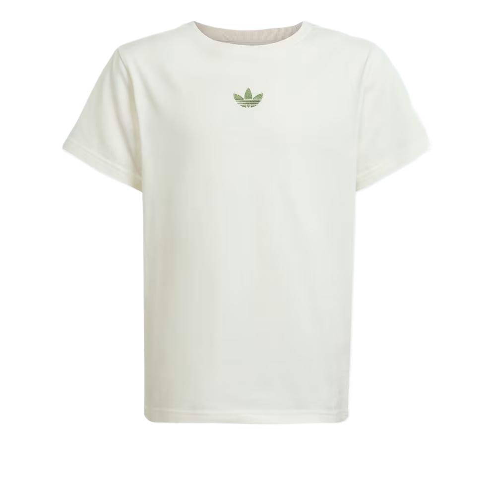 Adidas Оригинальная футболка коллаборации Minecraft Классическая мода Простая Удобная с коротким рукавом Детские топы Белая JY8374 176