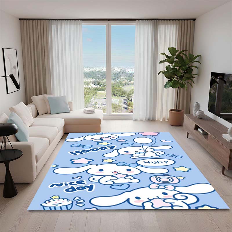 1PCCinnamoroll Cartoon Rug, Suitable for Bedrooms, Living Rooms, Sofas, Doormats, and Children's Non-slip Floor Mats.