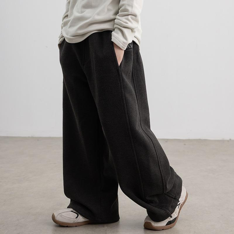 Boys Fleece Lined Straight Leg Sweatpants Winter Casual