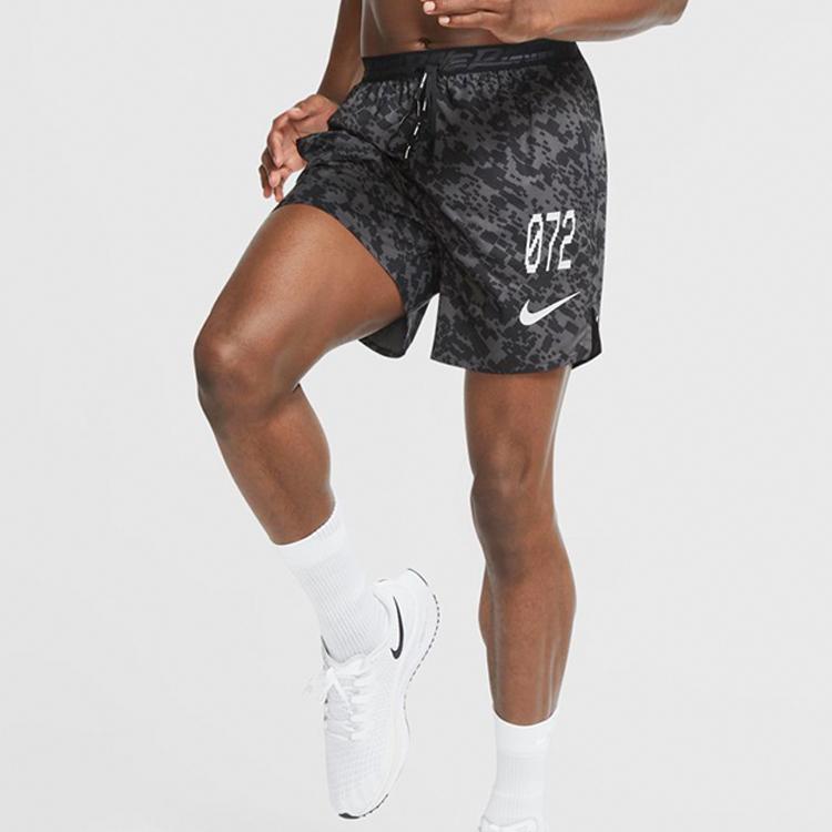 Nike Dri-Fit Stride Wild Run Running Shorts Men Bottoms Black CU5722-010