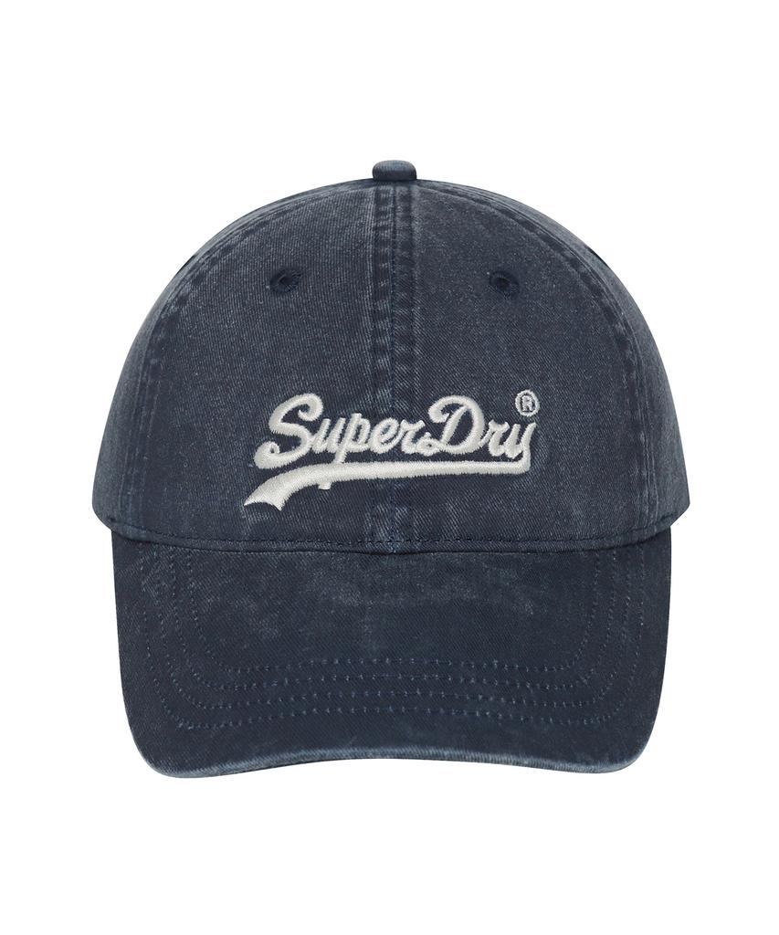 Syupeodeulai Vintage Logo Pigment Ball Cap Gray Blue Sdugqyq02Gbl