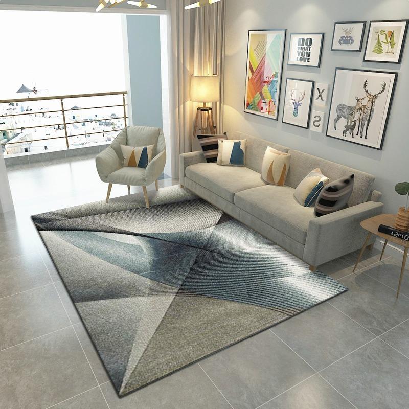 Nordic Geometry Carpet for Home Living Room Bedroom Sofa Doormat Decor Large Area Rug Non-slip Floor Mat  Modern Print Fashion