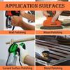 2pcs Mouse Detail Sanding Interface Pad 5 Holes Foam Interface Mouse Sander Sandpaper Backing Pad