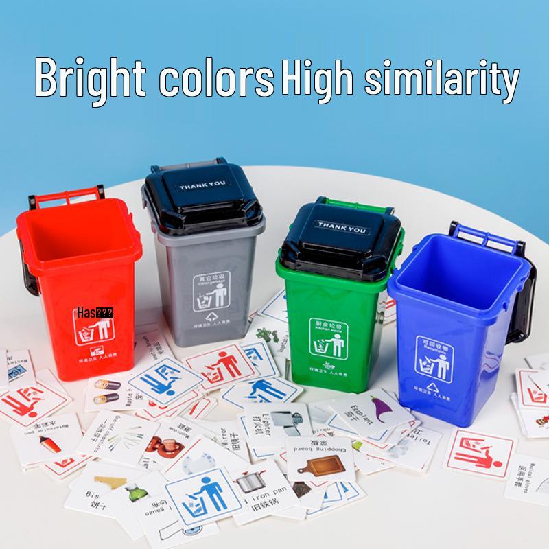 Children's Garbage Sorting Educational Toy for Boys and Girls – Desktop Trash Can Game for Early Learning