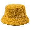 Fashion Lamb Wool Solid Color Soft Plush Hat Vintage Fisherman Cap Outdoor Trend
