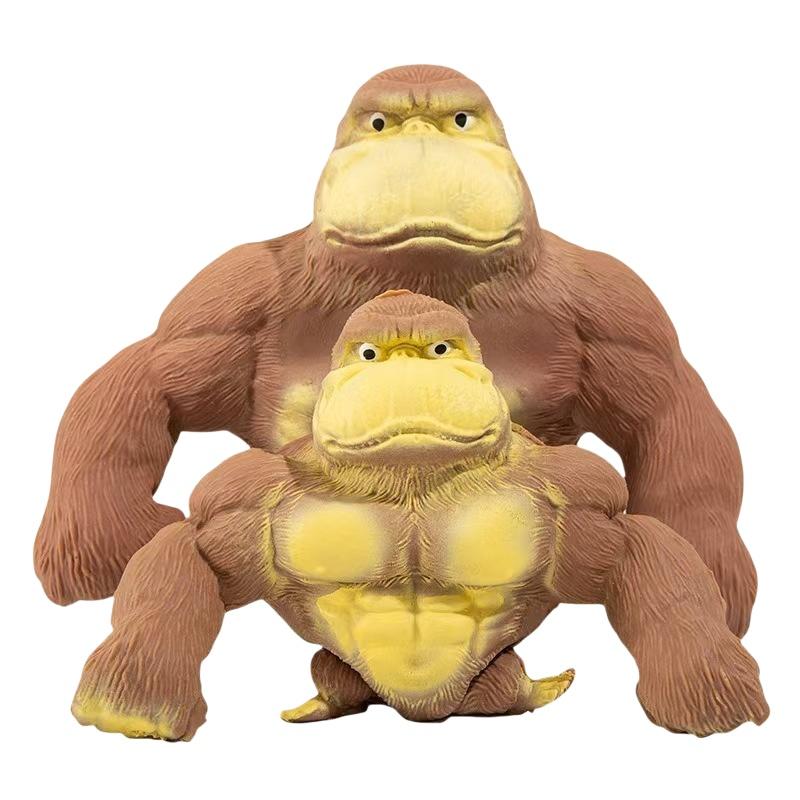 Stretchy Gorilla Fidget Toy Slow Rebound Elastic Stress Relief Squeeze Toy Suitable for Kids Adults Home School Relaxation