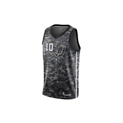 Camiseta NBA City Edition, Spurs, Demar Derozan, Versión Aficionado, Temporada 2018-19, Camuflaje Tops de Hombre Negro AJ4644-014