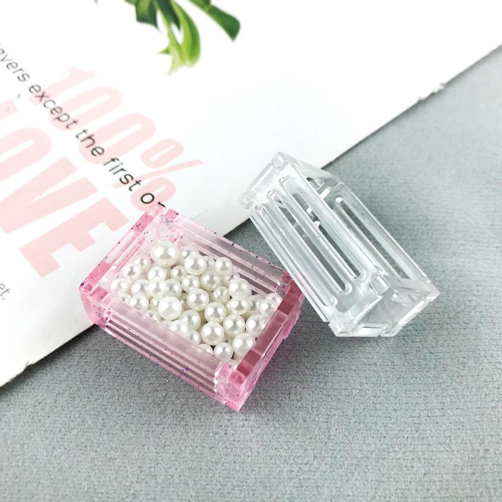 Epoxy Crystal Valentines Day Geometric Splicing Storage Box Mold Silicone Resin Mold for DIY Craft Jewelry Storage