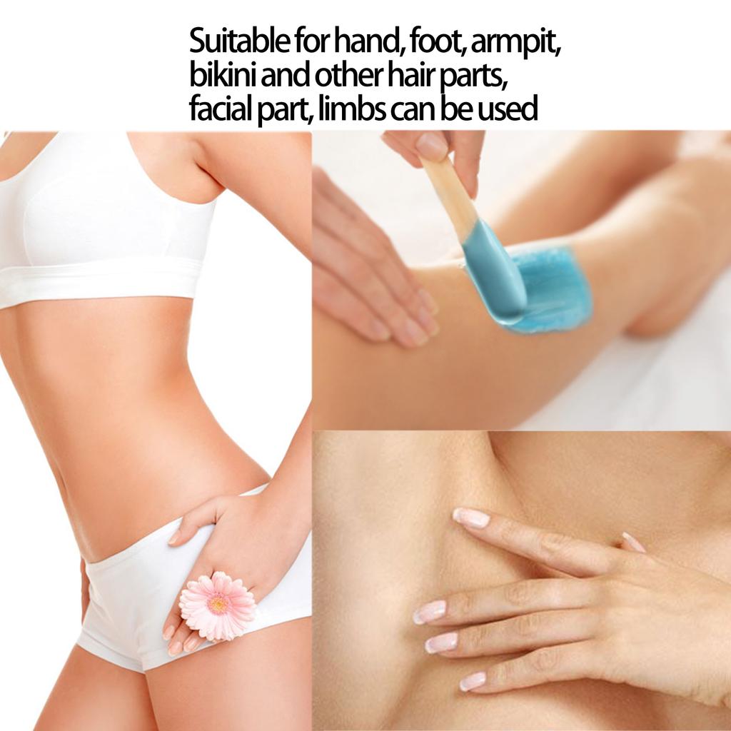 10 Stück Holz Wachsstäbchen Wachsspatel Wachsapplikator Bein Arm Gesichtshaarentfernungswerkzeug