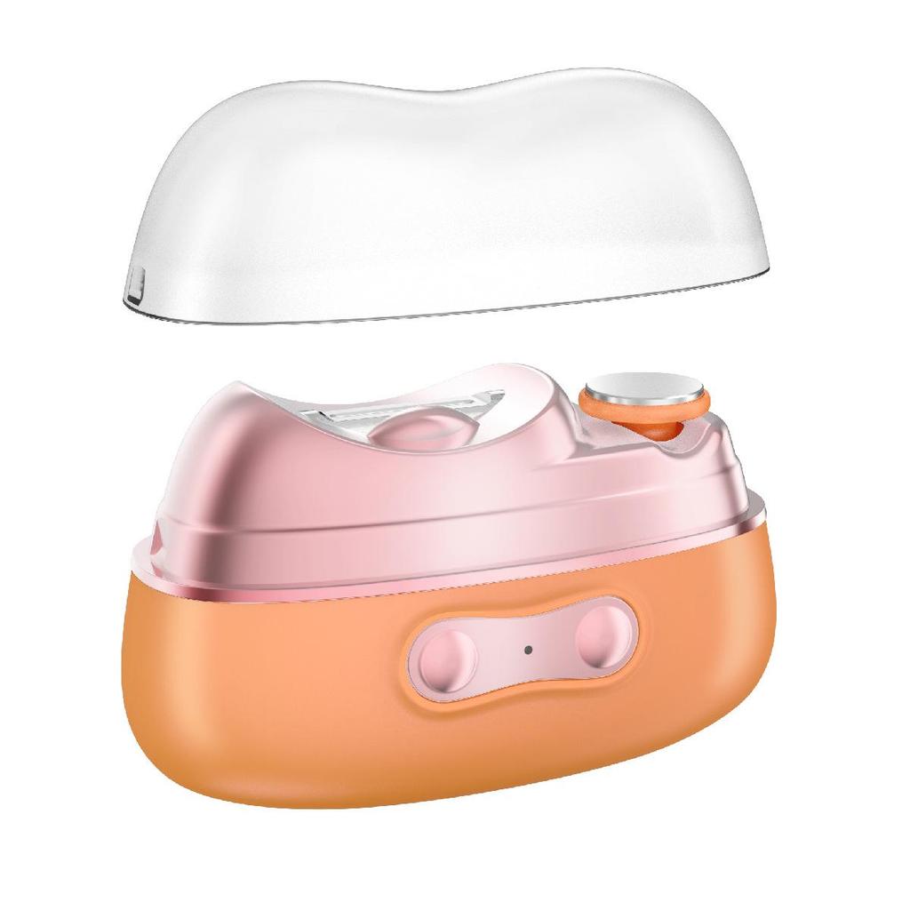 Compact 3-in-1 Electric Nail Care Set for Seniors & Kids: Clipper, Grinder, Polisher, Anti-Pinch Design, Portable.