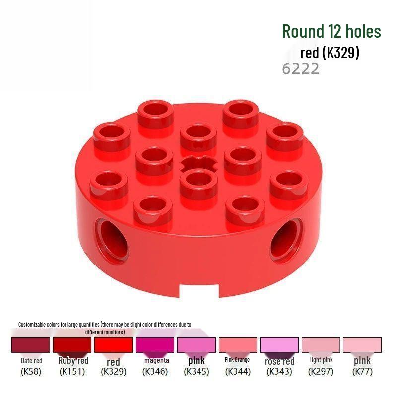 Compatible 6222 Axle Hole Cylinder Brick for Lego MOC, Small Particle Building Block