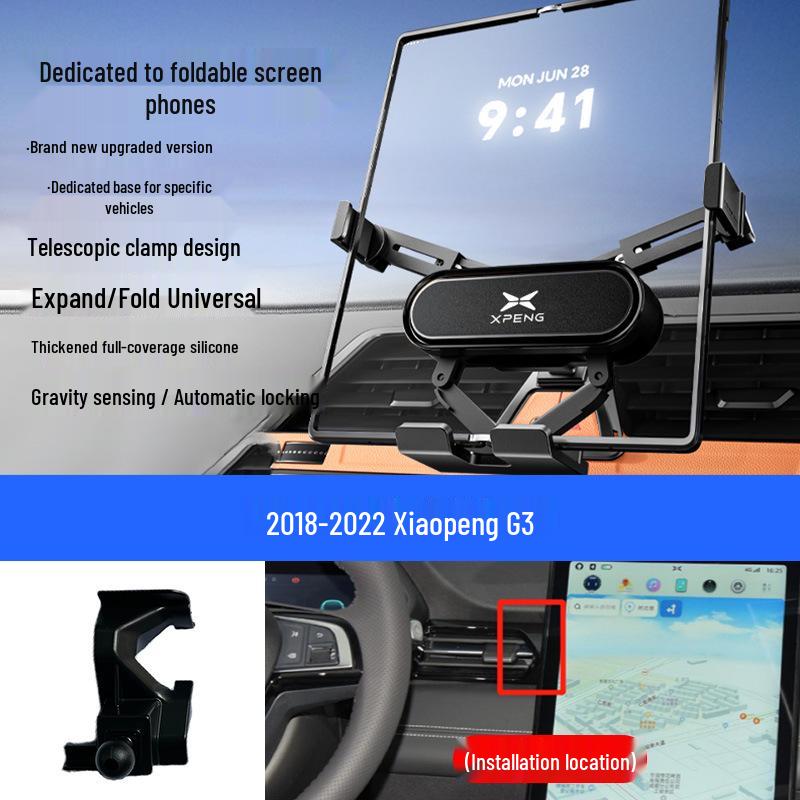 Foldable Air Vent Phone Holder for XPeng G3/P7/P5/G6 Navigation