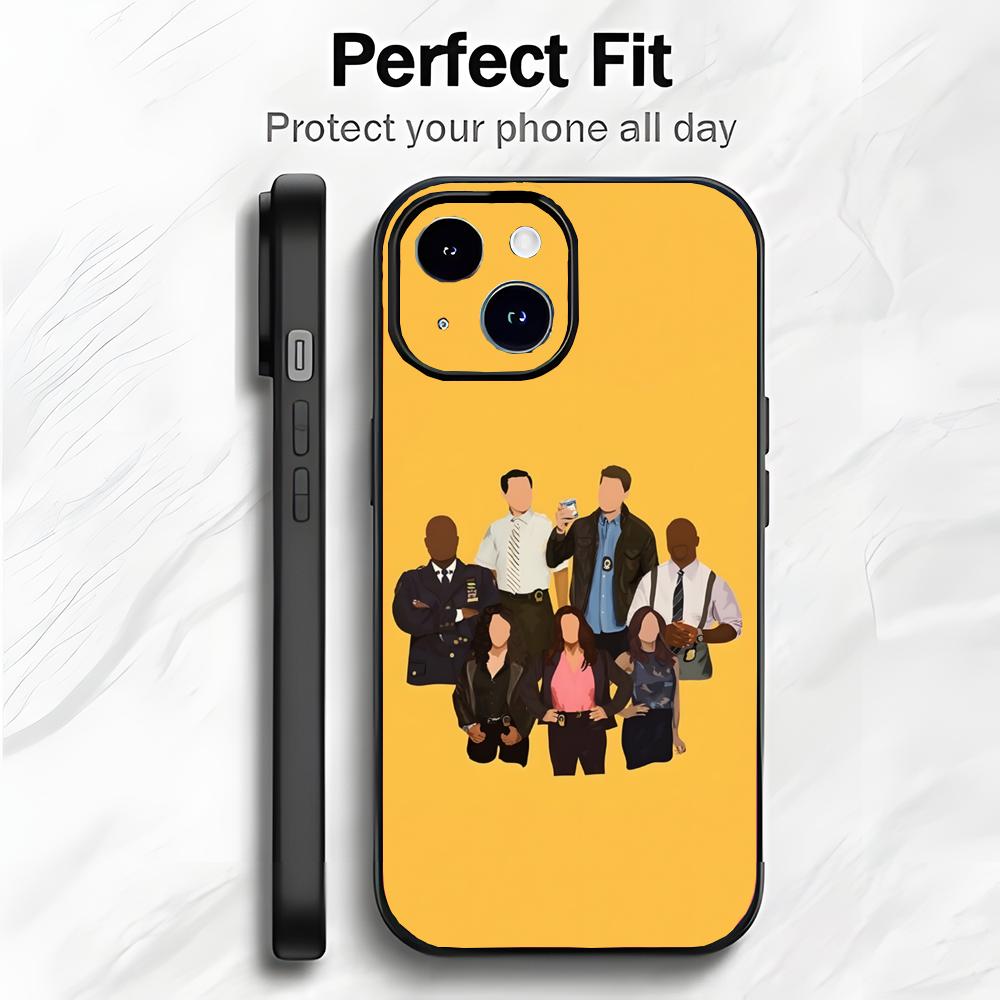 Coque de téléphone Drôle Spectacle Comique B-Brooklyn Nine-Nine Coque de téléphone Emballage Souple Léger Pour iPhone17 16 15 14 13ProMax