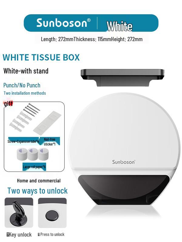 Commercial Wall-Mounted Large Roll Toilet Paper Dispenser