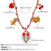 Fashion DIY pendant bracelet stainless steel gold-plated non-fading strawberry cherry necklace jewelry women
