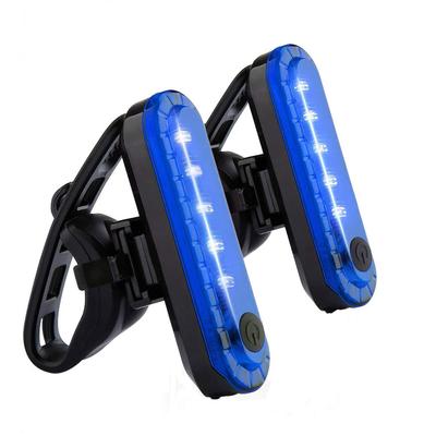 Set of 2 Bicycle Tail USB Rechargeable Waterproof Flashing Cycle 4 Light Safety Light for Nighttime Easy Installation Lights, LED, Light, Modes, Ride,