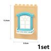 Big Size Building Blocks House Furniture Assemble Wall Fence Roof Door Window Construction Large Bricks Toys Compatible Duploes