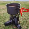 Folding Camp Cookware Stand Stable Regulable Support Outdoor Pot Stand Camp Kitchens Accessory