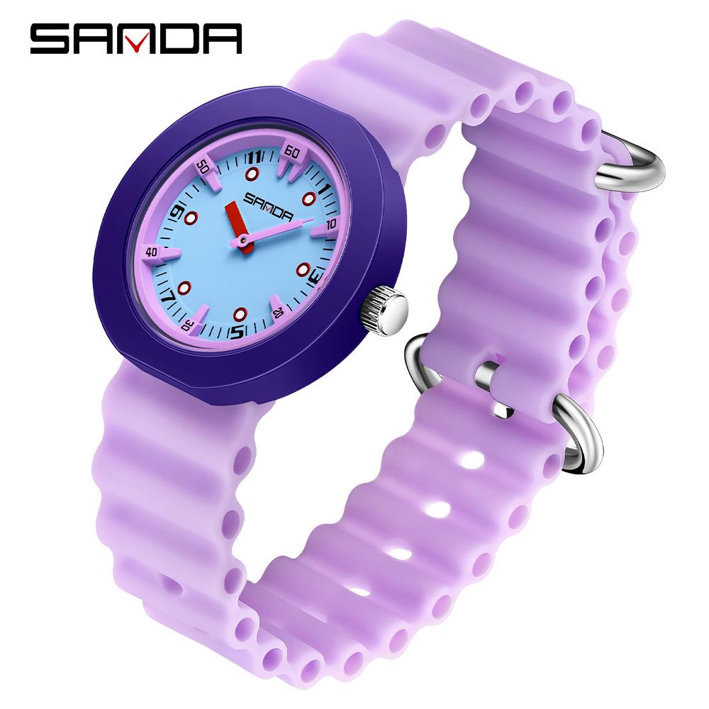 SANDA Children s Waterproof Luminous Quartz Silicone Watch