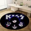 1pc Kiss Band Logo Home Office Outdoor Round Carpet Gift Decorative Rug MatRC2711