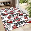 Ohio State Spirit Carpet Rug Soft Washable Anti Slip Home Living Room Sofa Mats Personalized Christmas Rug