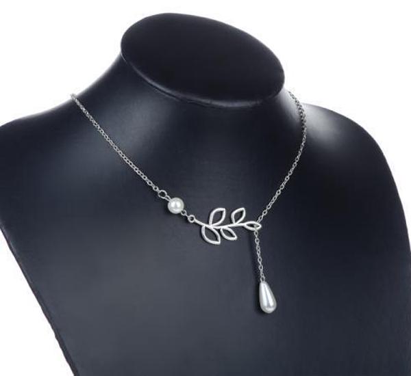 

Минимализм Женщины Листья Птица Жемчужный Цвет Кулон Цепи Ожерелье Регулируемый Чокор Очарование Ювелирные Изделия чёрный