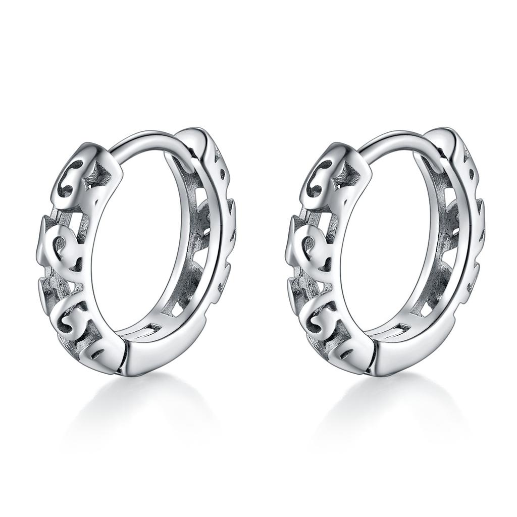 2 Stück/1 Paar Herrenohrringe Einzigartiges Design Kleine Creolen für Damen Edelstahl Vintage Farbe Punk Gothic Trend Schmuck