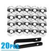20/40Pcs Car Wheel Nut Caps 17/19/21mm Auto Hub Screw Cover Black Plastic Anti Dust Car Wheel Nut Bolt Covers Tire Accessories
