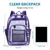 Heavy Duty Clear Backpack Large Transparent Bag for School Stadium Events Outdoor Travel Camping