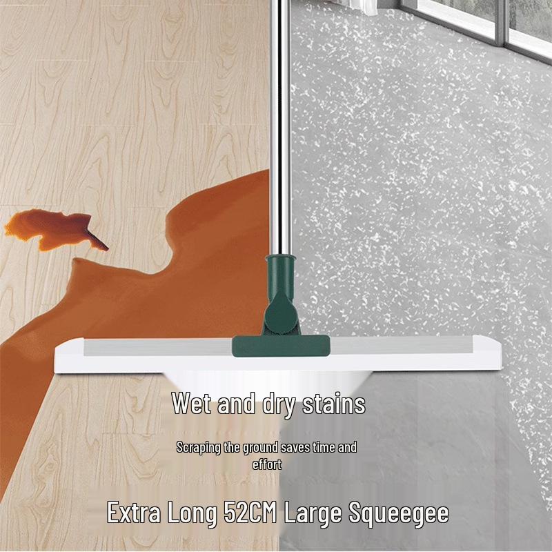 Magic Broom Retractable Silicone Squeegee: Dual-Use for Wet/Dry Bathroom Floors