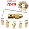 7 Teile/satz 2.35/3.17/2/4.05/5,05 Mm Messing Collet Mini Bohrer Spannfutter Adapter