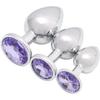 Akstore 3 Luxury jewelry design fetish butt plug(Pink)