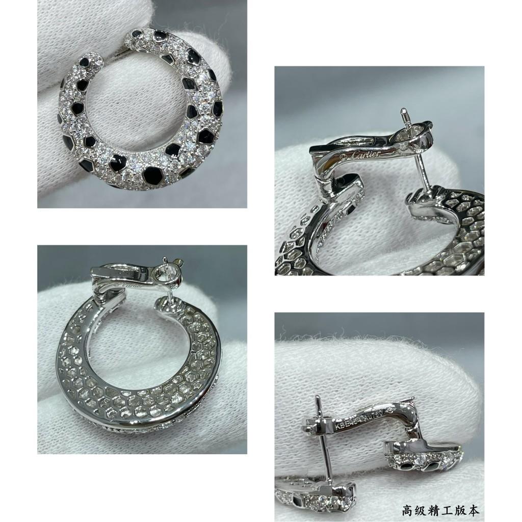 Leopard Spotted Earrings Women Can Wear, Adding Rivet Elements Fashionable and Exquisite High-end Customized Electroplating 18k Gold