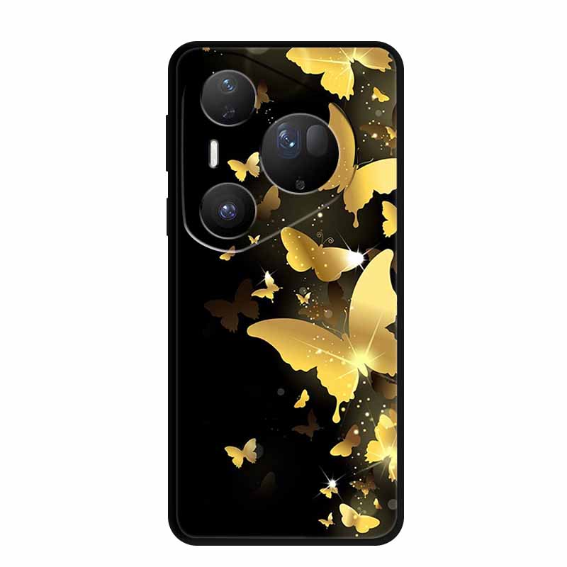 For Huawei Pura 80 Ultra 5G Case Wolf Tiger Lion Cat Black Silicone Soft Phone Case For Huawei Pura80 Ultra Back Cover Case Para