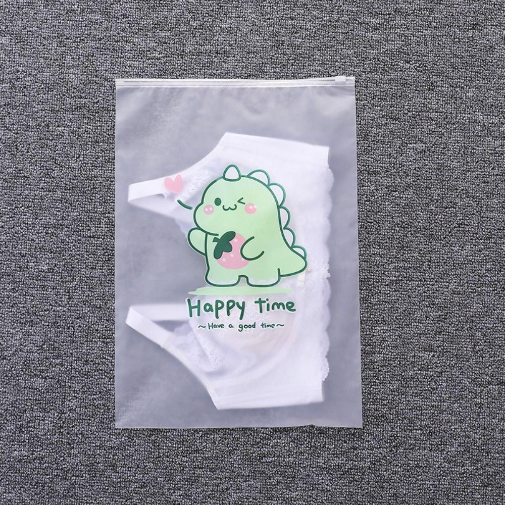 Cartoon Clothing Storage Bag PE Shoe Storage Bag Multifunction Clothing Zipper Pouch  Home&Travel