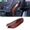 Brown Wood Middle Console Gear Shift Knob Cover Trim For BMW 7 Series 2016-