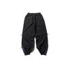 Li Ning AW20 Paris Fashion Week Series Solid Color Elastic Drawstring Casual Sports Pants Men Pants Black AYKP639-2
