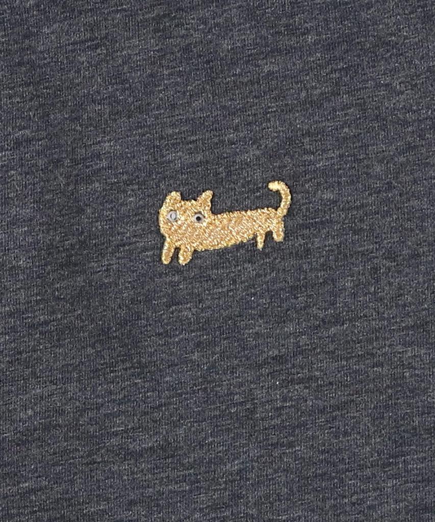 Wacoal RELAX SLEEP Relax Tsumori Chisato Long Boat Cotton Blend Stretch Tsumori Chisato SLEEP BL M & (Wacoal & Sleep) Top, Sleeve, Neck, Loungewear,