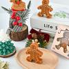 Gingerbread Man Shaped Scented Candle,  Soy Wax Christmas Decorative Candle,  for Christmas Eve Party Decoration and Gift
