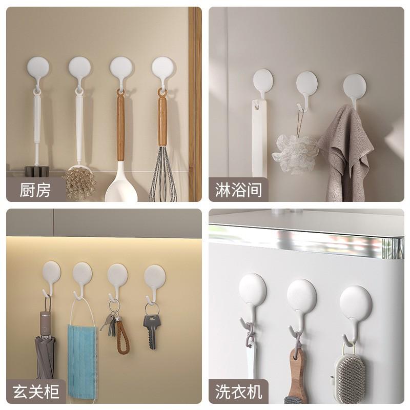 Heavy Duty Adhesive Hook Kitchen Bathroom Door Back Wall Mount No Drill Small Hanging 20-30kg Load