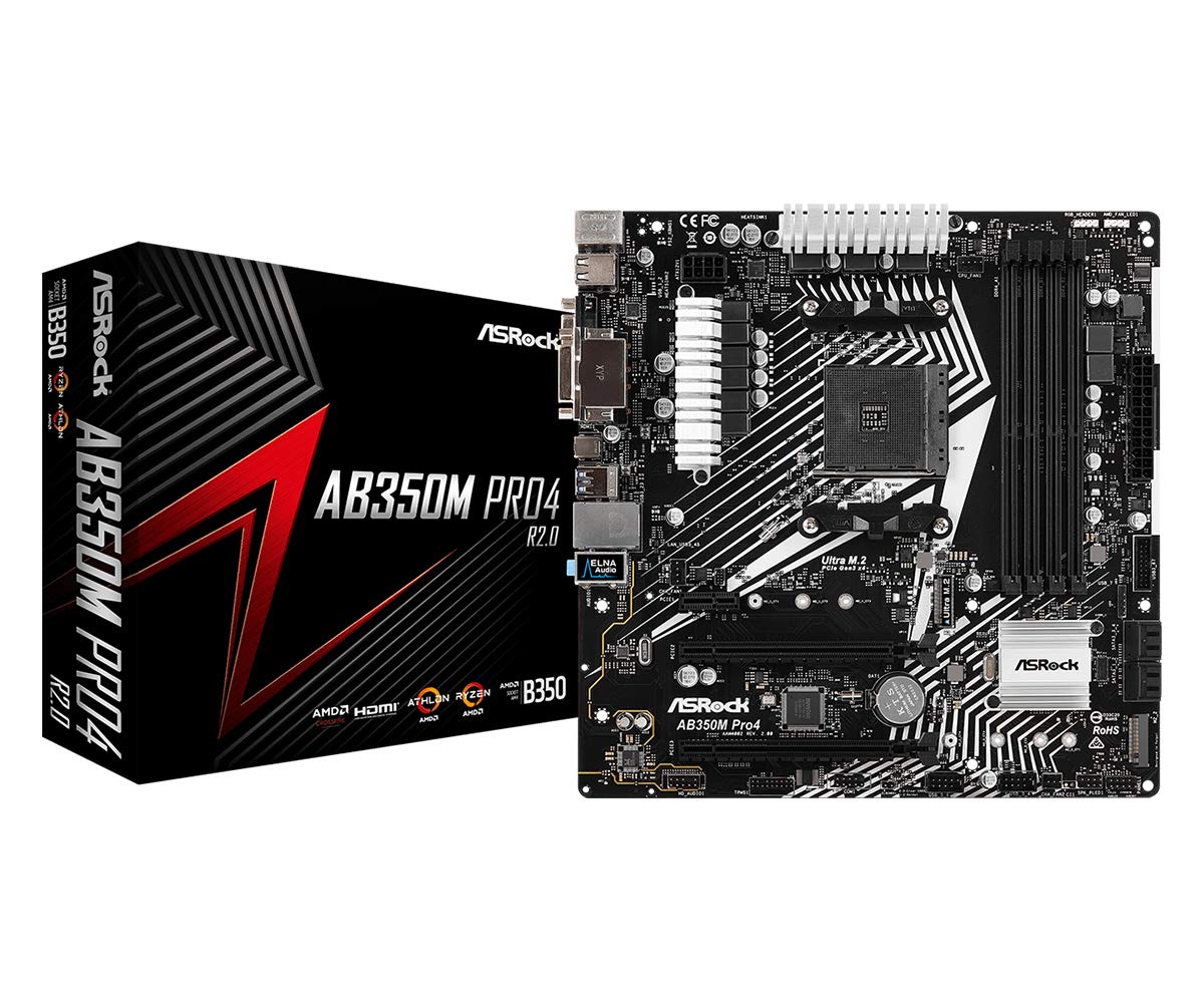 

Материнська плата Asrock AMD AB350M Pro4 Micro ATX DDR4 R2.0