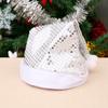 WTEMPO Solid Color Sequined Adult Christmas Hats Christmas Decorative Hats Santa Claus Hats Christmas Party Performance Decorative Hats