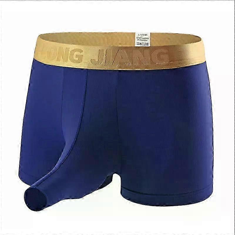 Mens Ice Silk Breathable Boxers Sexy Open Elephant Nose Man Underpants Underwear Briefs 25-26