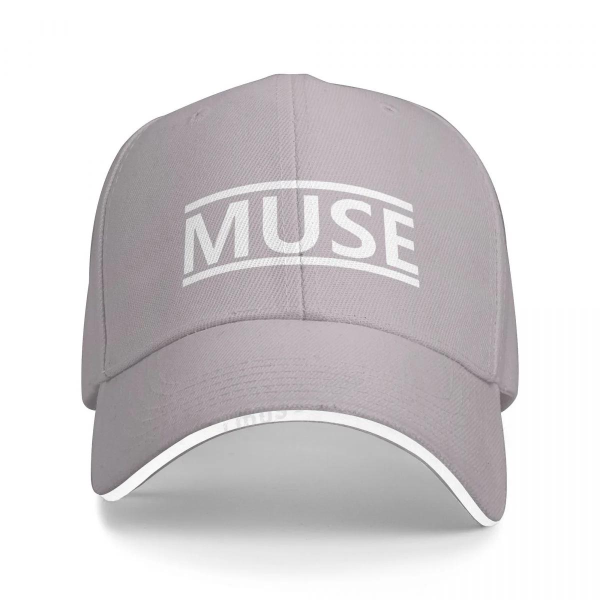 Britische Rockband Muse Baseballkappe Damen Sommer Baumwolle Papa-Hut Rockband Vintage Verstellbare Snapback-Hüte Adjustable gray