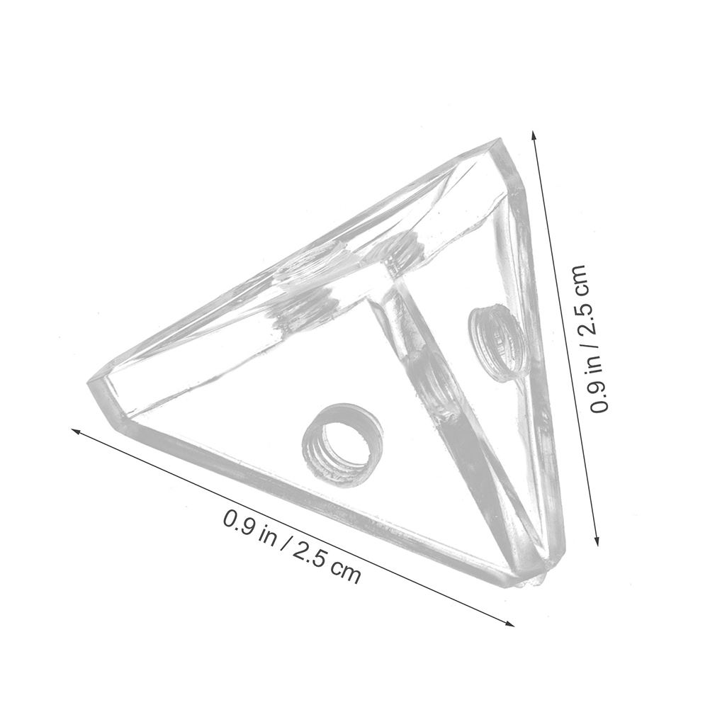 8pcs Acrylic Display Case Connectors Triangle Connectors Acrylic Display Case Corner Connector Brackets For Repairing Furniture