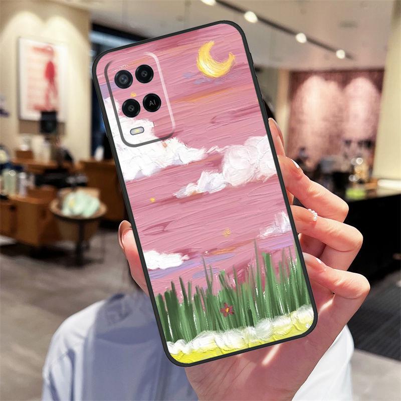 Korean Sunset Scenery Case For Oppo A94 A74 A54 A18 A38 A58 A78 A98 A40 A60 A80 A16 A76 A96 A15 A17 A77 A57S Cover