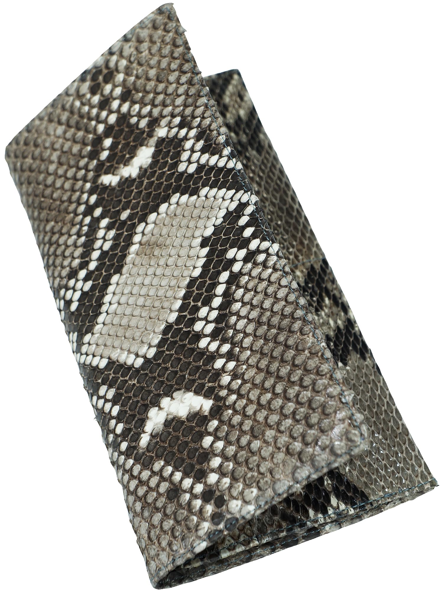 

Natural Japanese-made python (nishikihebi) leather, single-piece, unmatched long wallet for men and women. Authentic, single-piece, unmatched