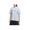 adidas Originals Disney Collaboration Fashion Trendy Simple Versatile Short Sleeve Drop Shoulder T-Shirt Women Tops Blue KC3098